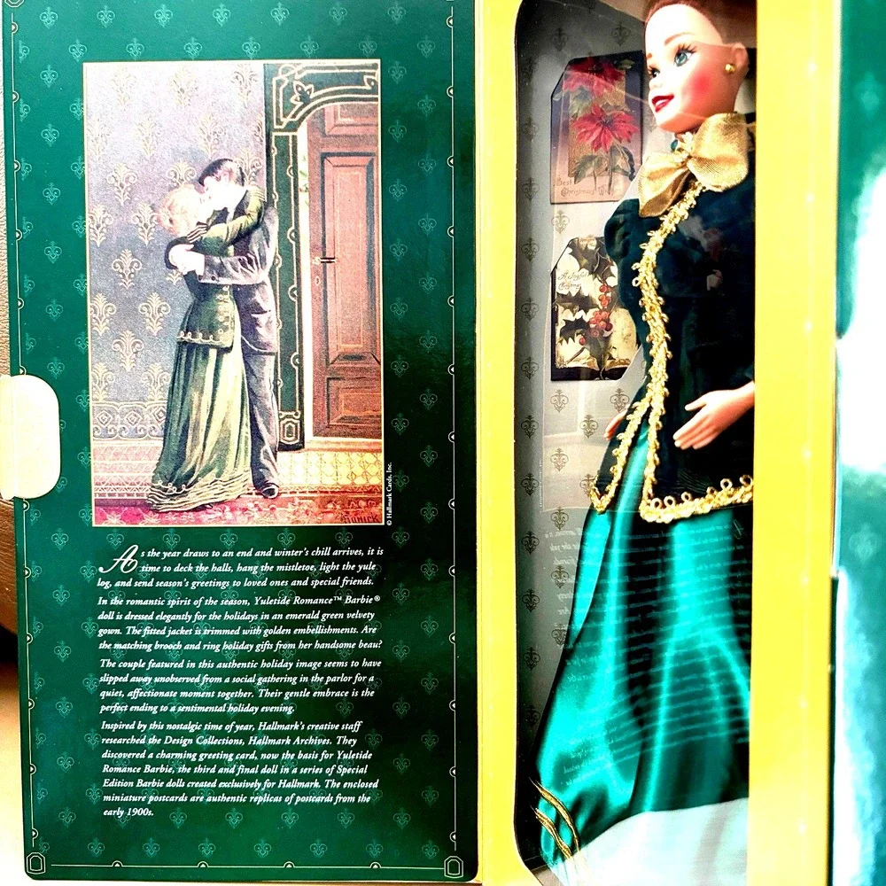1996 Hallmark Keepsake ornament Yuletide Romance brunette